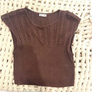 Brown Free People intimates top (never worn)